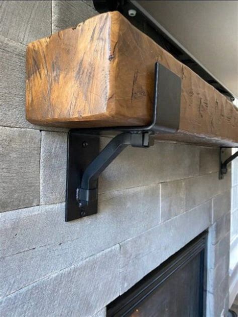 rustic metal fireplace mantel support brackets|heavy duty fireplace mantel brackets.